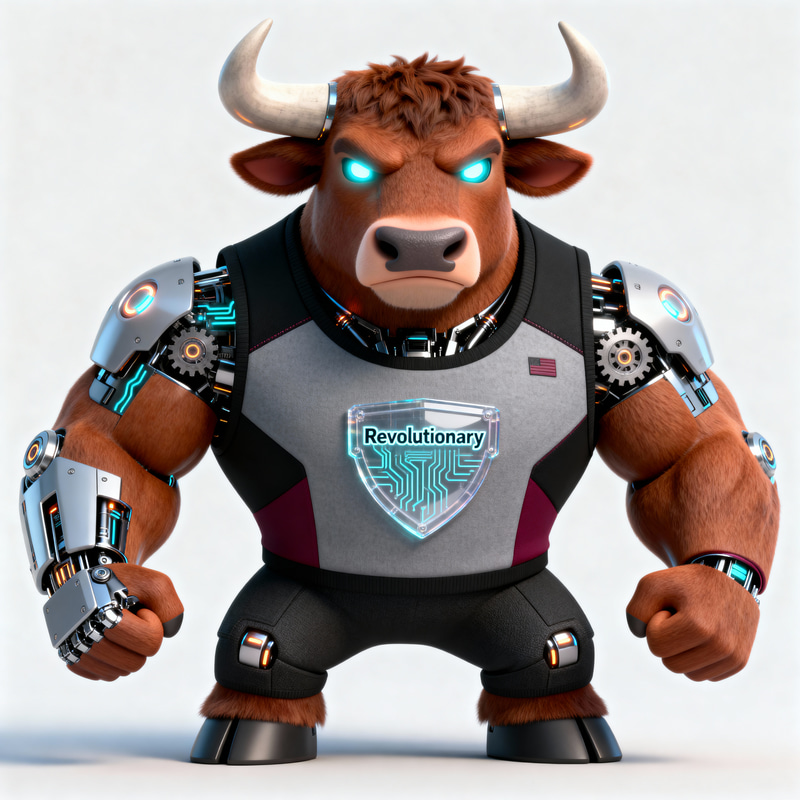 Cybernetic Bull Mascot | Pixar-Style 3D Animation Cybernetic Bull Mascot | Pixar-Style 3D Animation