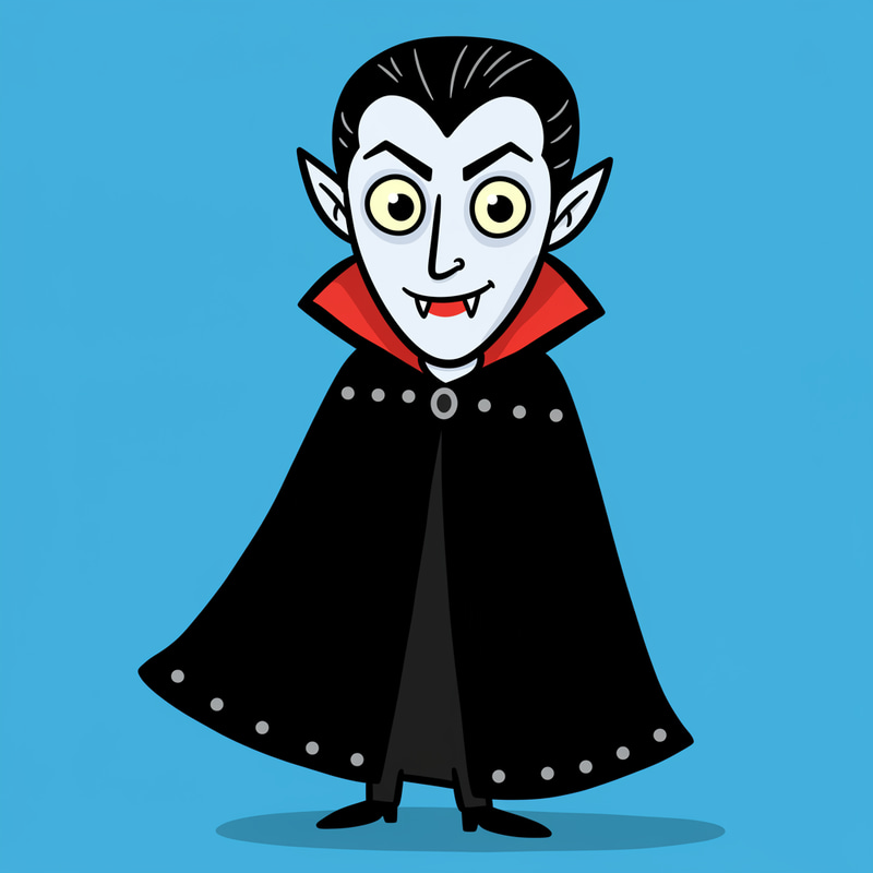 Childlike Drawing of a Prince Vampire Childlike Drawing of a Prince Vampire