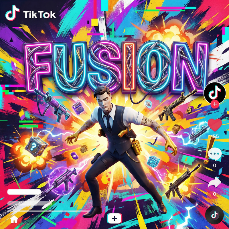 Creative TikTok Graphic for Fortnite Player Fusion Creative TikTok Graphic for Fortnite Player Fusion