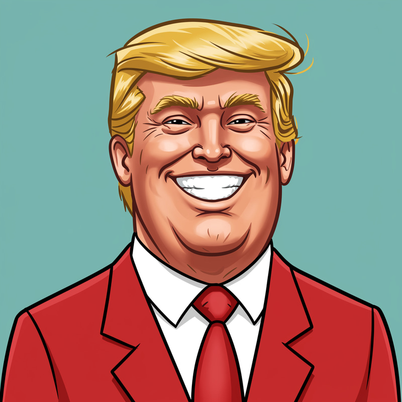Cartoon Trump in Hanna-Barbera Style