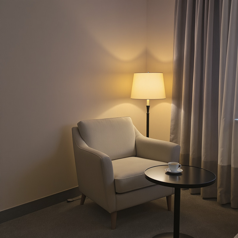 Stylish Modern Hotel Room for a Relaxing Getaway