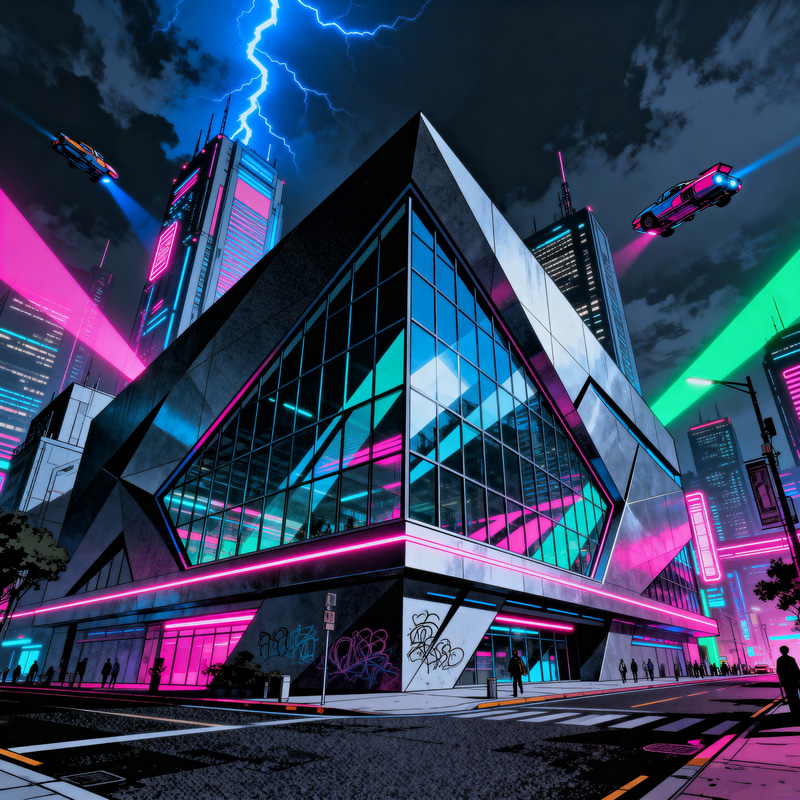 Neo-Retro Building Inspired by Akira