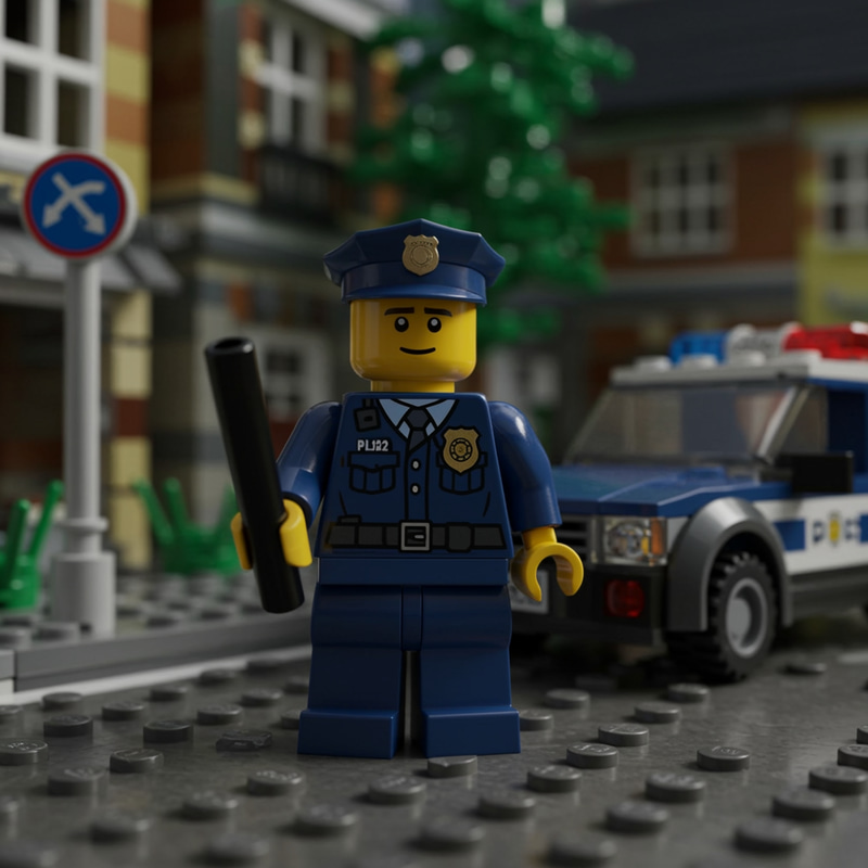 Lego Police Minifigure Image Generator