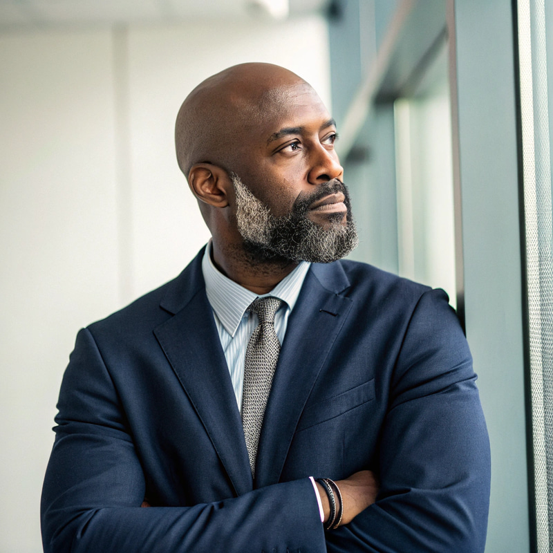 Bald Professional Bearded Man Portraits Bald Professional Bearded Man Portraits