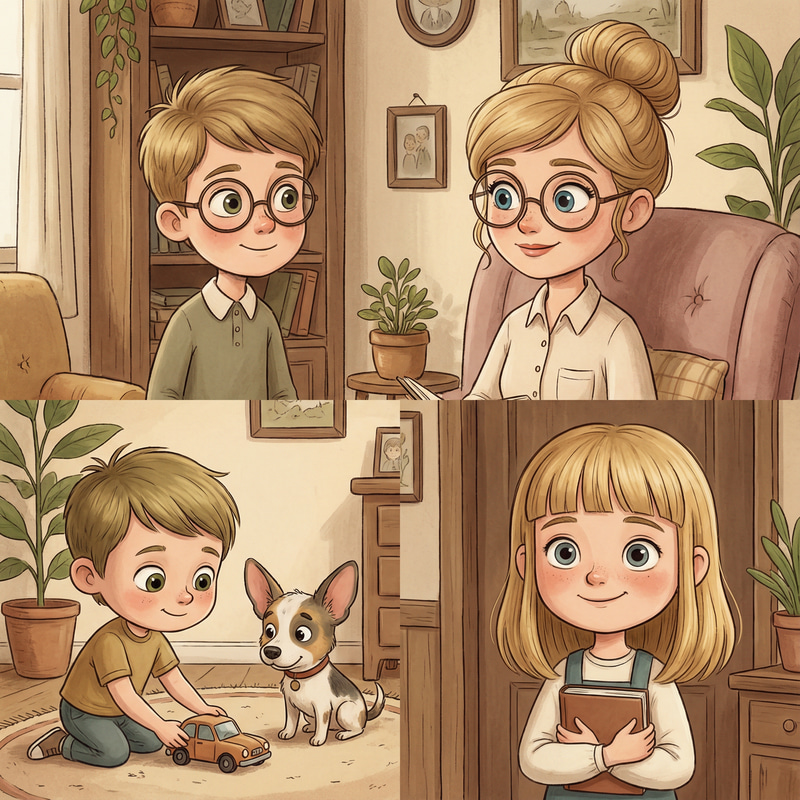 Adorable 3D Family Animation Art
