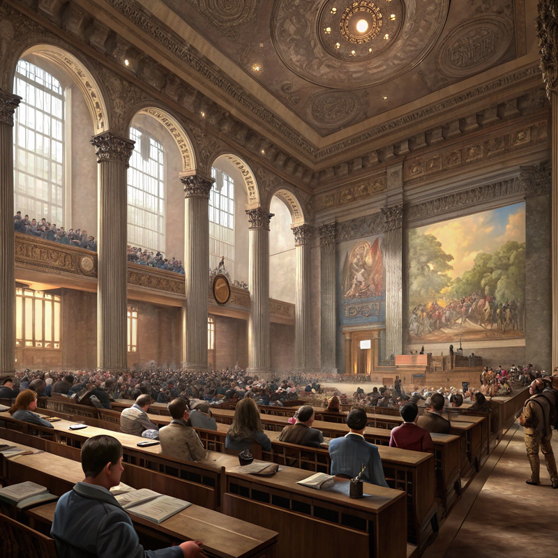 Fantasy Lecture Hall: Diverse Gatherings in Art Fantasy Lecture Hall: Diverse Gatherings in Art