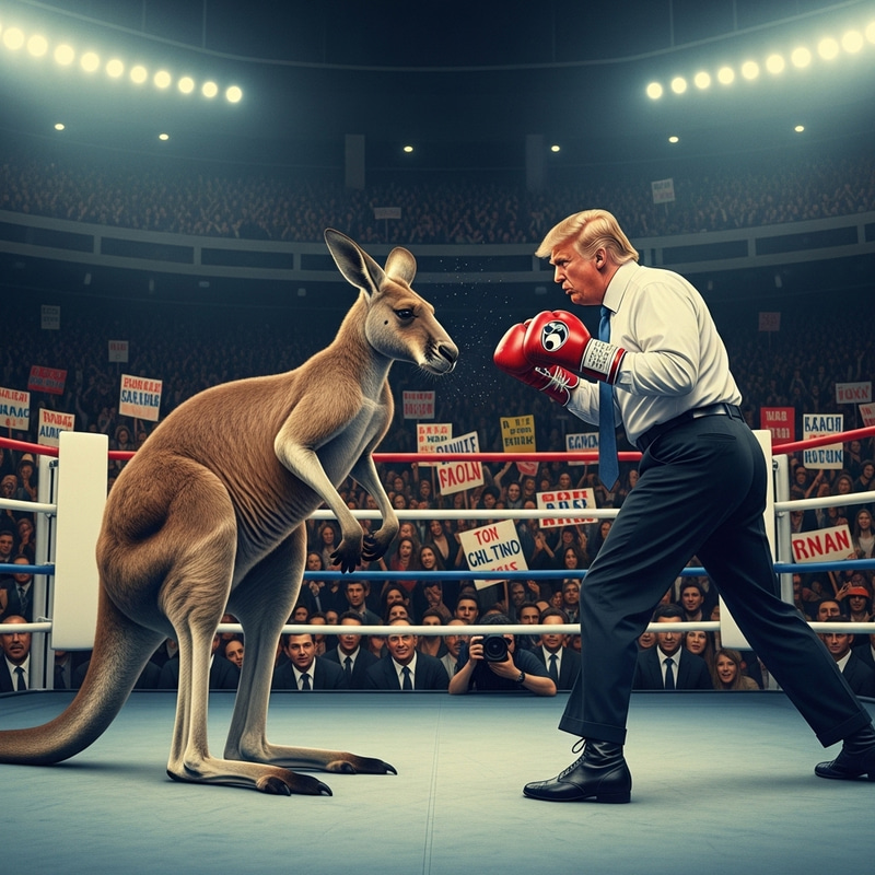 Trump vs Kangaroo: The Ultimate Showdown Trump vs Kangaroo: The Ultimate Showdown