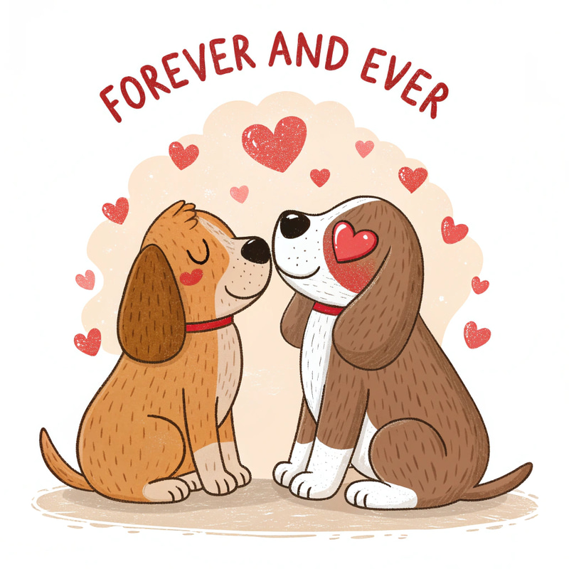 Valentine's Day Image: Forever in Love Dogs Valentine's Day Image: Forever in Love Dogs