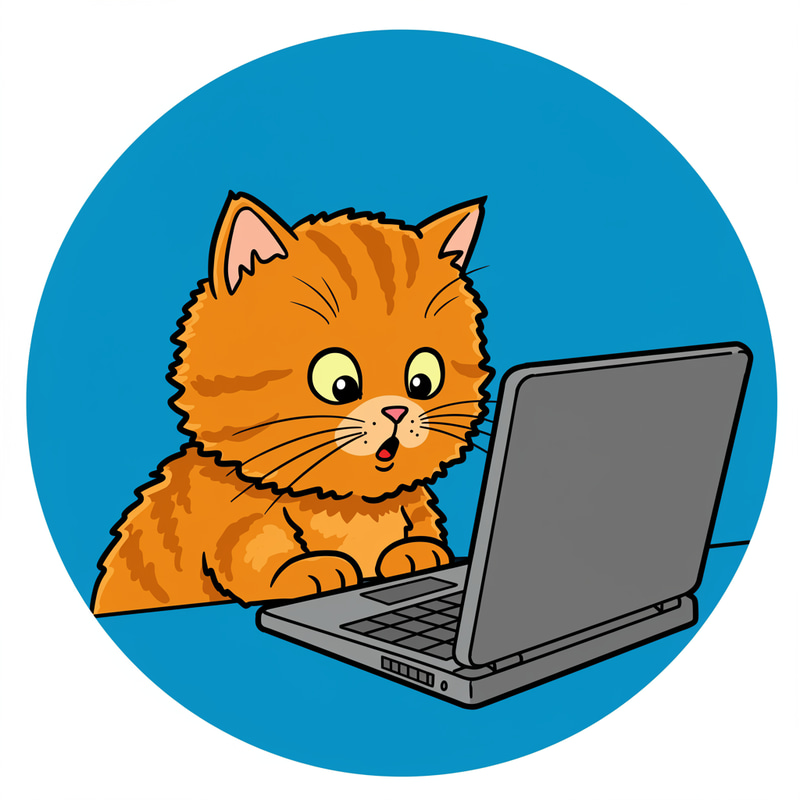 Surprised Kitten Cartoon Art | Vintage Vector Design Surprised Kitten Cartoon Art | Vintage Vector Design