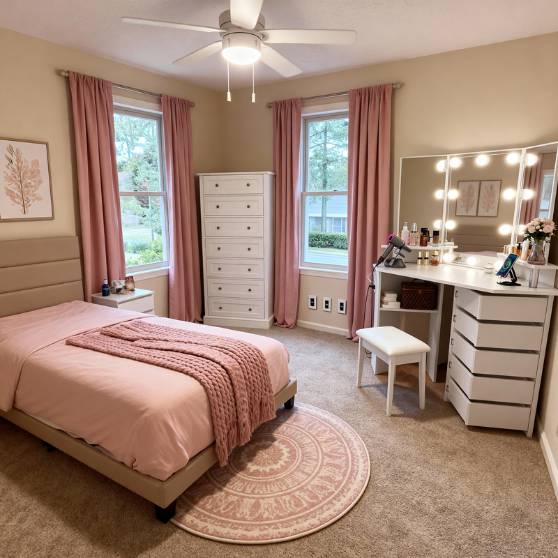 Stylish Room Redesign for a Young Au Pair