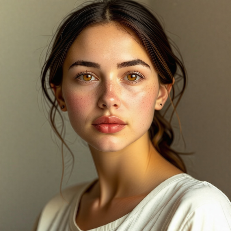 Serene Female Portrait in Natural Light Serene Female Portrait in Natural Light