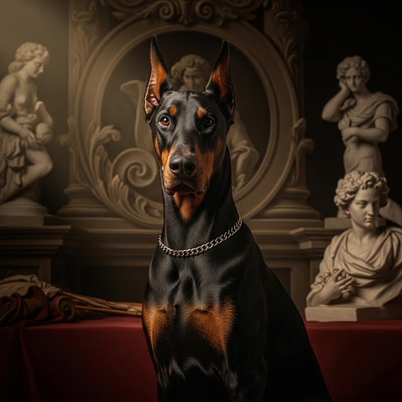 Baroque Doberman: Elegance and Power Baroque Doberman: Elegance and Power