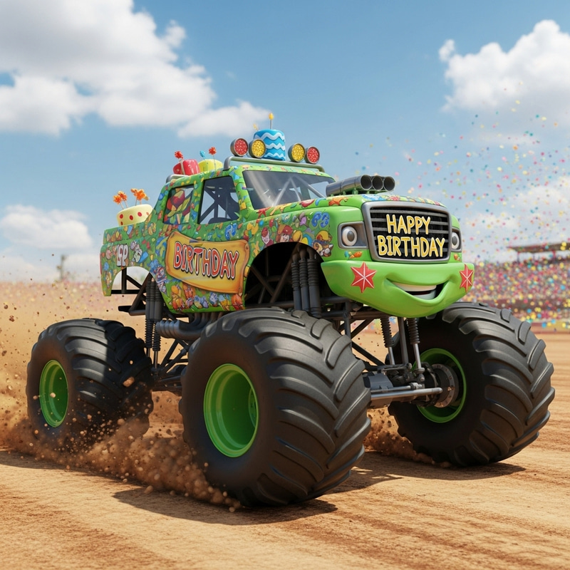 Happy Birthday Monster Truck Image