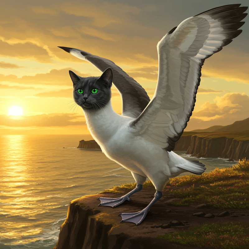 Chalbatros: The Imaginative Cat-Albatross Hybrid Chalbatros: The Imaginative Cat-Albatross Hybrid