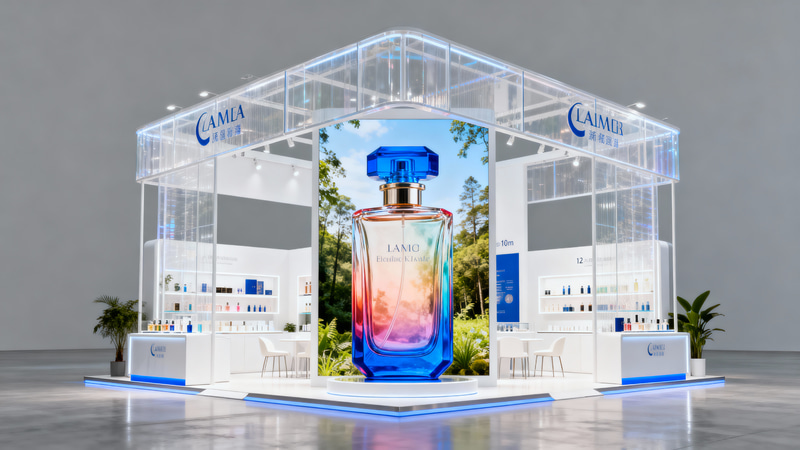 Stunning 12x10m Nature-Friendly Cosmetics Booth Stunning 12x10m Nature-Friendly Cosmetics Booth