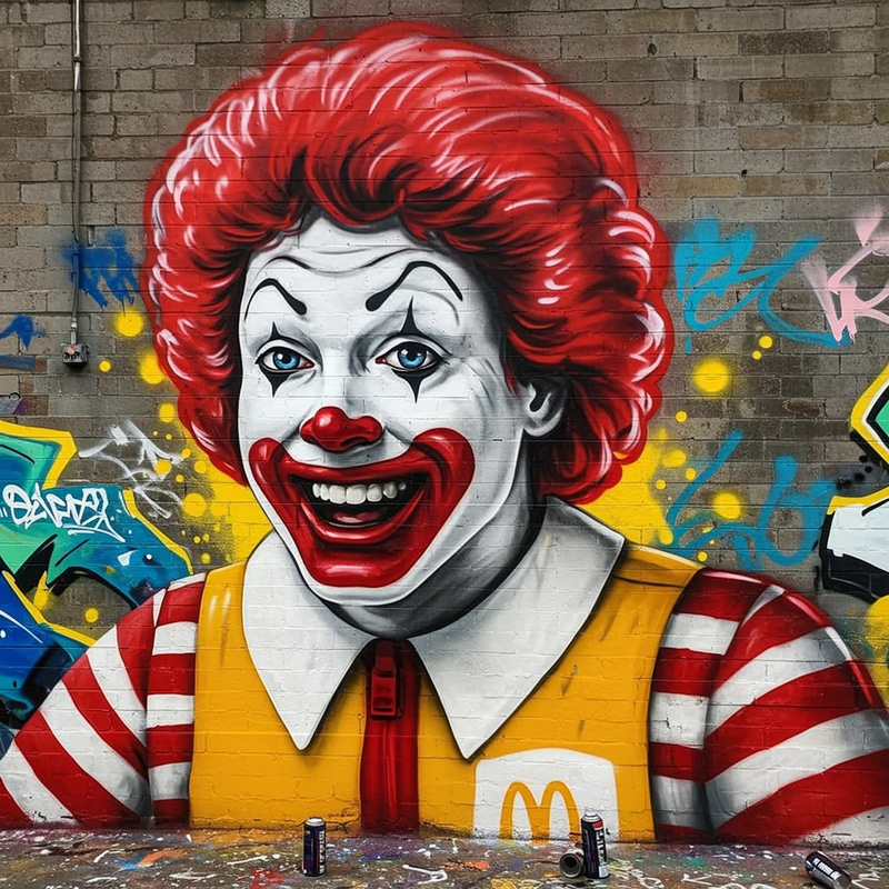 Ronald in Graffiti Art - Unique Street Style