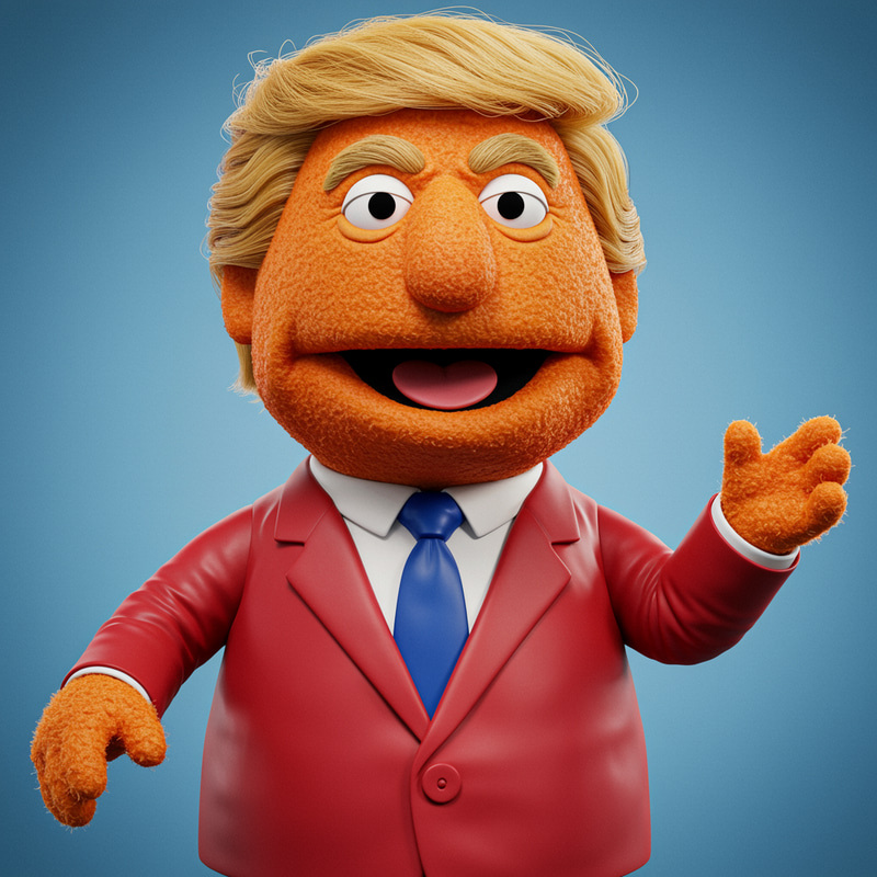 Donald Trump as a Muppet: Fun and Satire