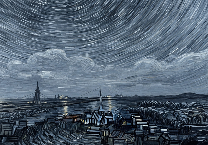 Painful Night Inspired by Van Gogh's Starry Night Painful Night Inspired by Van Gogh's Starry Night