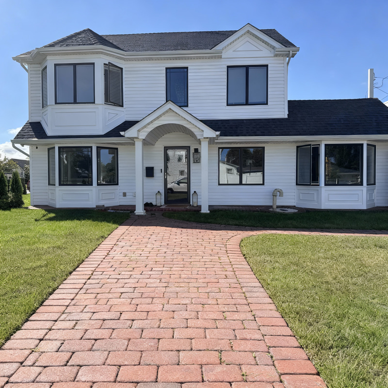 Stylish Paver Entrance and Porch Design Stylish Paver Entrance and Porch Design