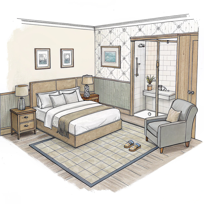 Stylish Bedroom and Bathroom Sketch Ideas Stylish Bedroom and Bathroom Sketch Ideas