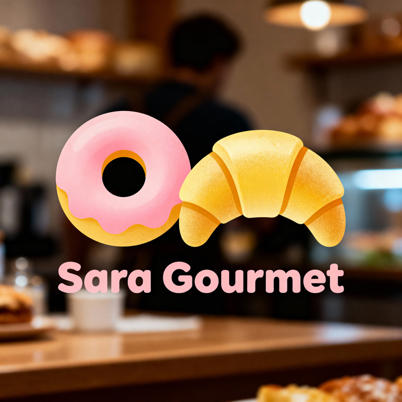 Sara Gourmet: Exquisite Sweet and Savory Logo Design Sara Gourmet: Exquisite Sweet and Savory Logo Design