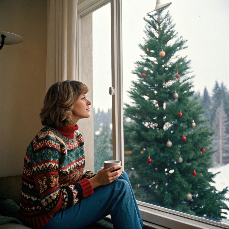1970s Christmas Album Cover: Cozy Solo Celebration 1970s Christmas Album Cover: Cozy Solo Celebration