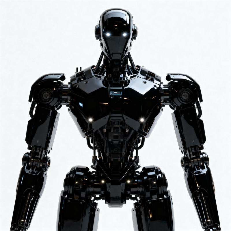 Futuristic Robotic Entity: High Precision Craftsmanship