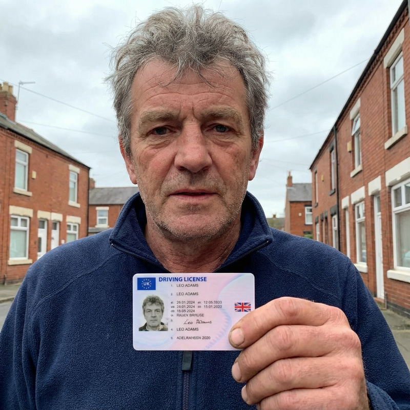 UK Citizen Leo Adams: Driving License Holder