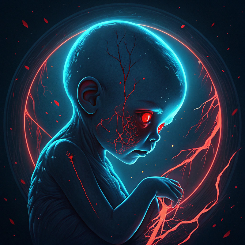 Trap Music Cover Art with Fetus Design Trap Music Cover Art with Fetus Design