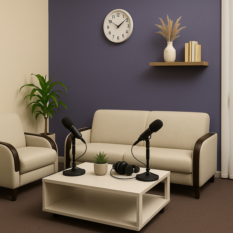 Create a Minimal Podcast Studio Design Create a Minimal Podcast Studio Design