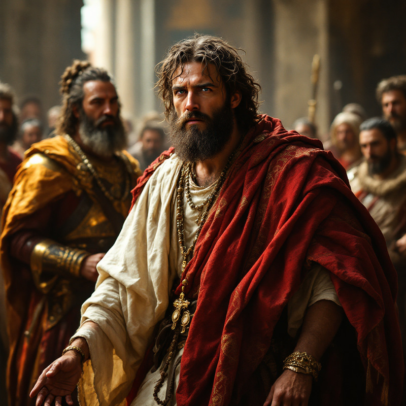 John the Baptist Before King Herod - Biblical Art John the Baptist Before King Herod - Biblical Art