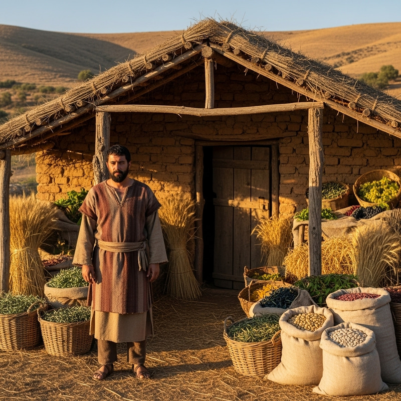First-Century Israelite in Ancient Barn Scene
