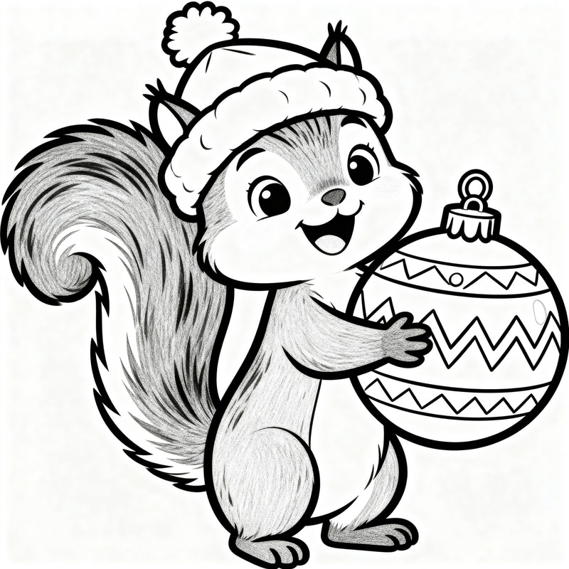 Cute Baby Squirrel Coloring Page for Kids Cute Baby Squirrel Coloring Page for Kids