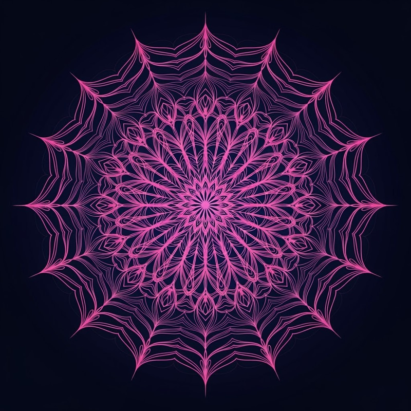 Stunning Pink Mandala Art for Your Space