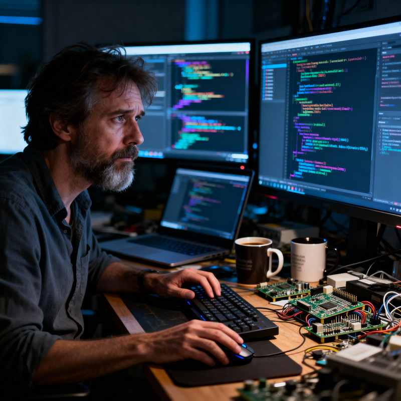 Overworked Software Engineer: A Digital Struggle Overworked Software Engineer: A Digital Struggle