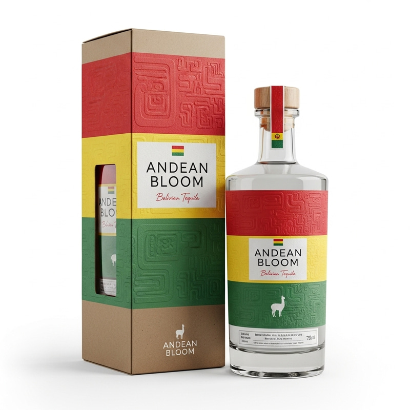 Premium Bolivian Tequila Packaging Design Premium Bolivian Tequila Packaging Design