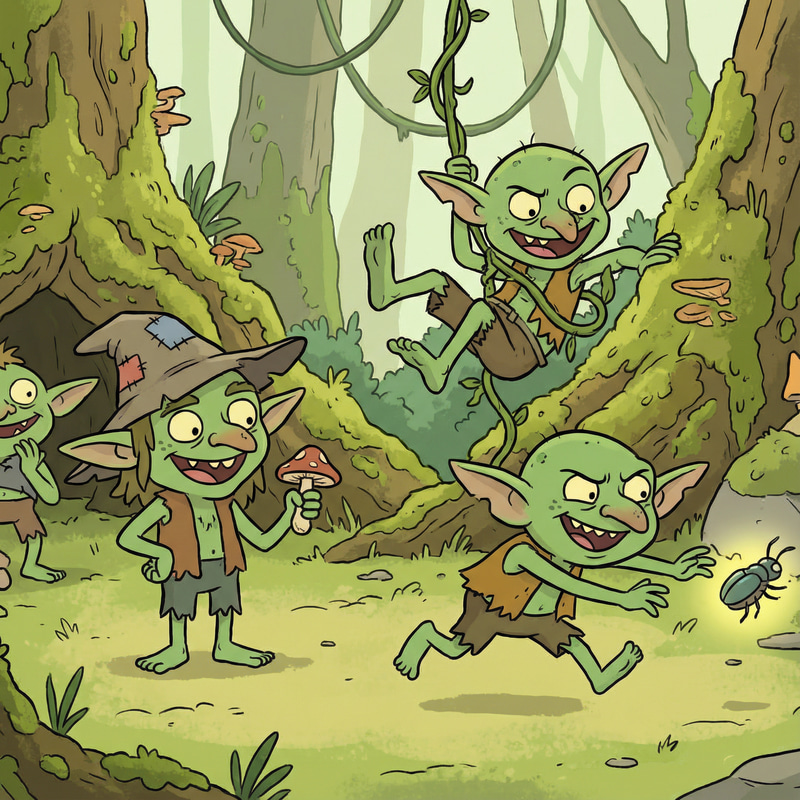 Cartoon Goblins: Fun Illustrations and Designs Cartoon Goblins: Fun Illustrations and Designs