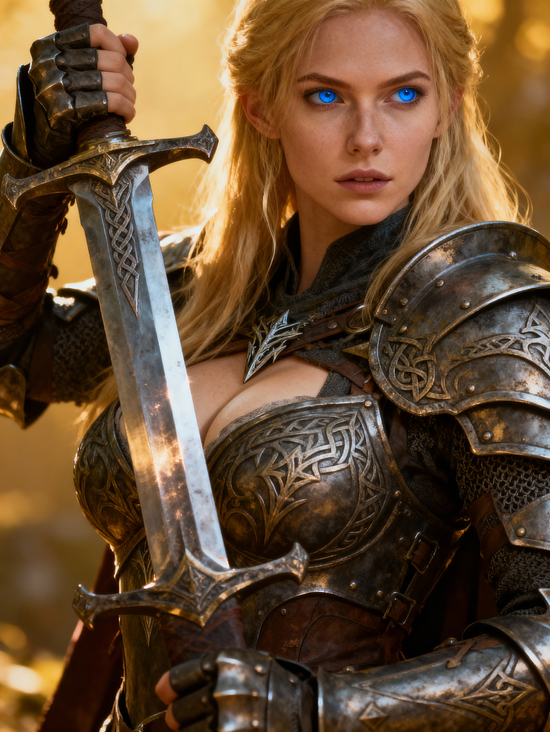 Nordic Warrior Woman from Skyrim Nordic Warrior Woman from Skyrim