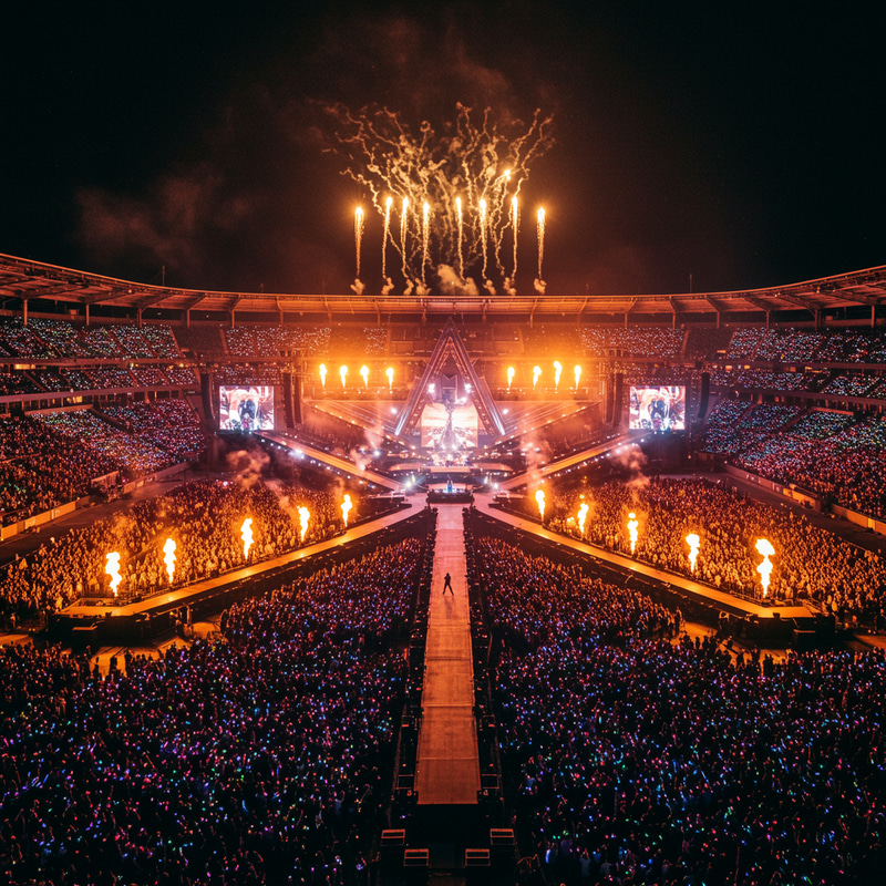 Futuristic Stadium Concert Experience Futuristic Stadium Concert Experience