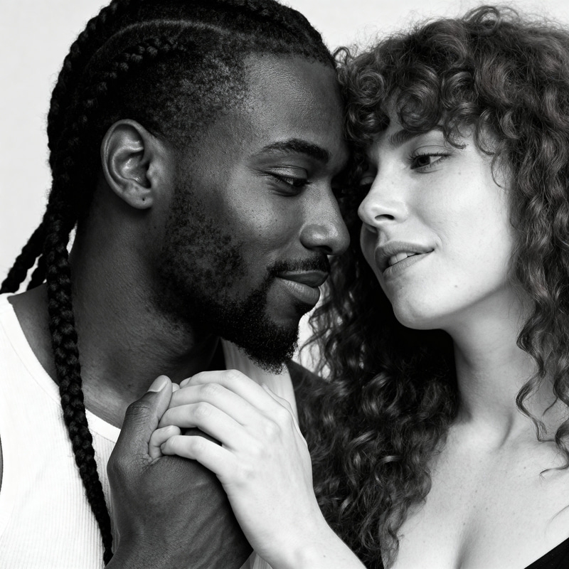 Black and White Couple: Love in Diversity