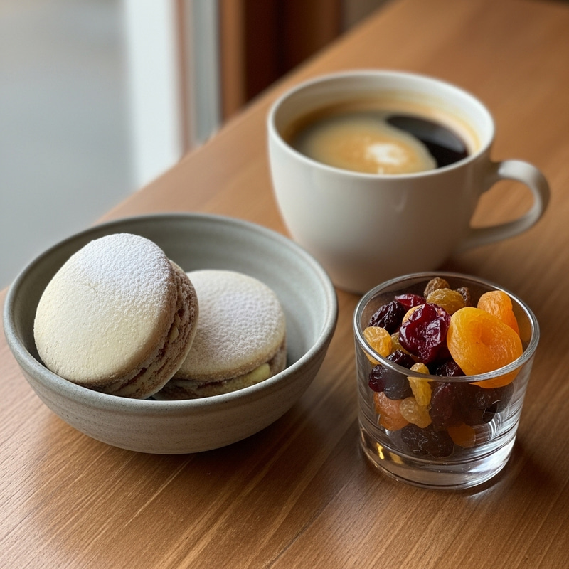 Delicious Alfajores and Coffee Delight Delicious Alfajores and Coffee Delight