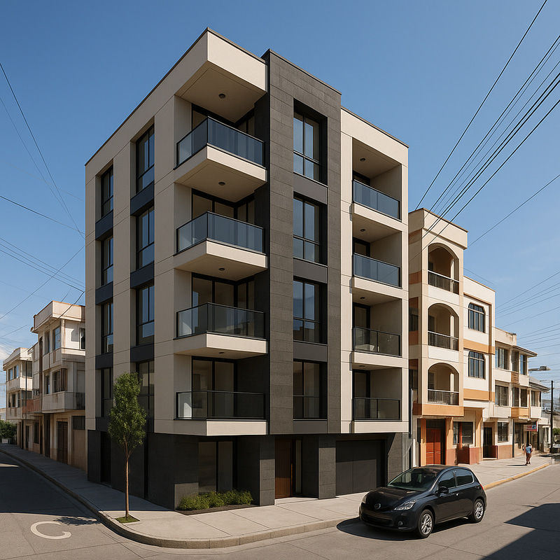 Elegant Residential Building with Modern Touch Elegant Residential Building with Modern Touch