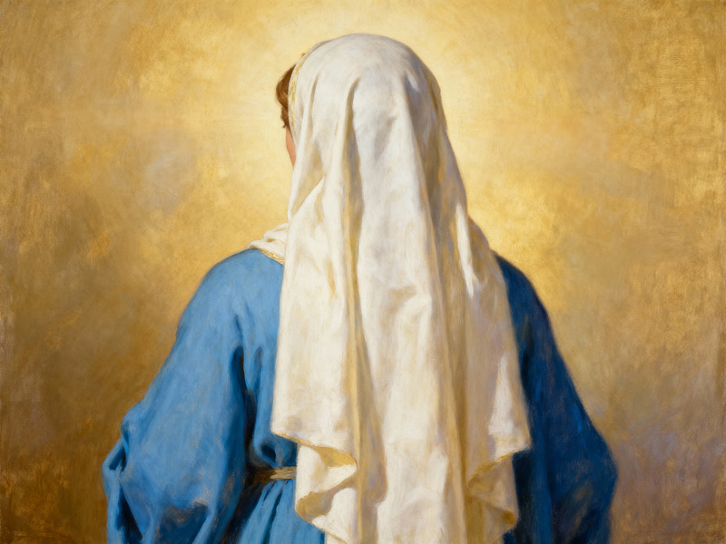 The Virgin Mary in Traditional First Century Attire