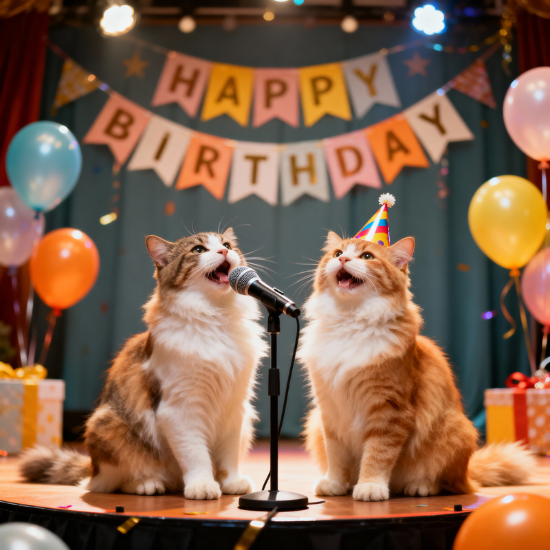 Happy Birthday from My Singing Cats Happy Birthday from My Singing Cats