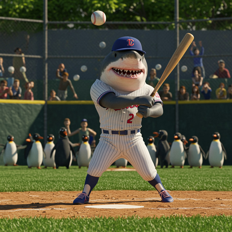 Shark Playing Baseball: A Unique Sports Encounter Shark Playing Baseball: A Unique Sports Encounter