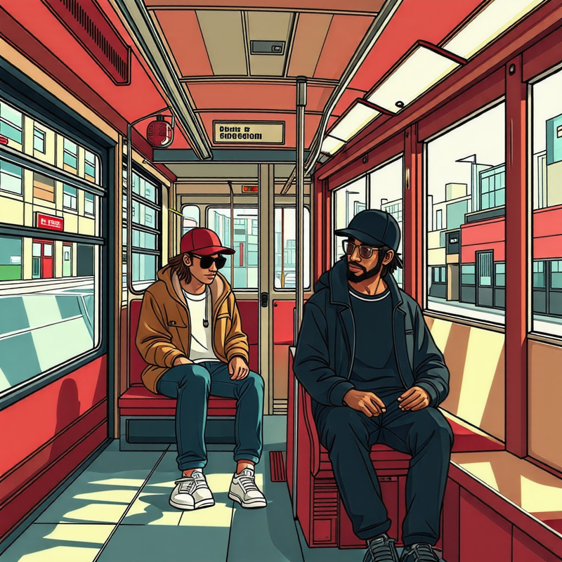 Lofi Hip Hop Tram Ride Comic Style Lofi Hip Hop Tram Ride Comic Style