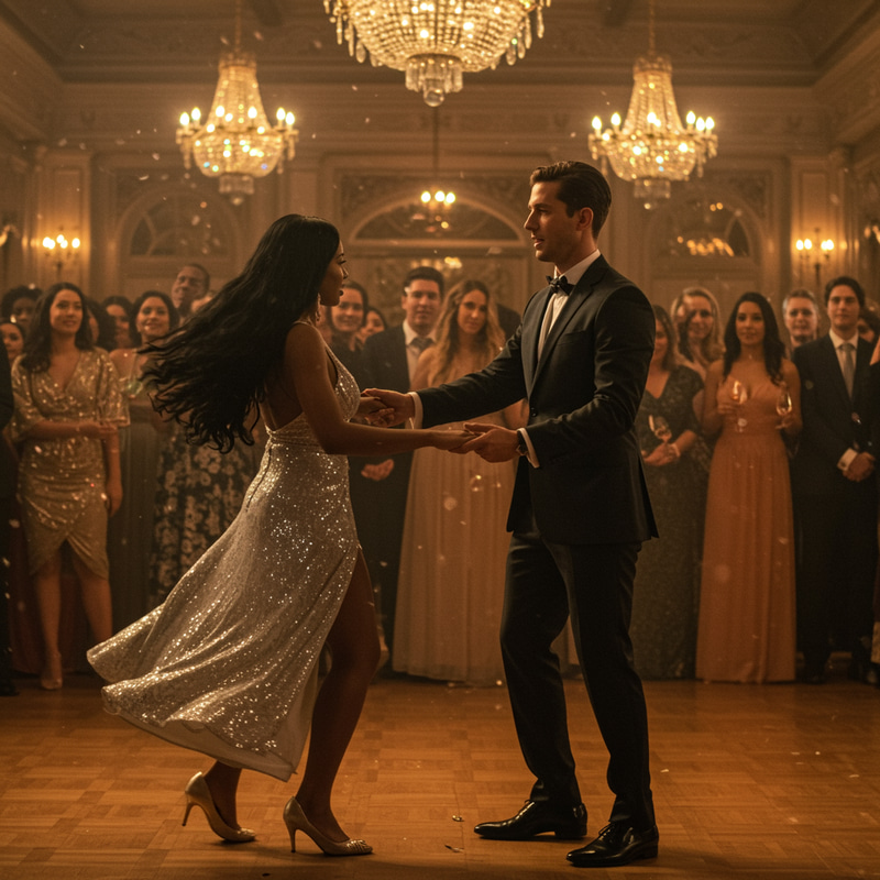 Joyful Dancing Couple: Celebrate Togetherness Joyful Dancing Couple: Celebrate Togetherness
