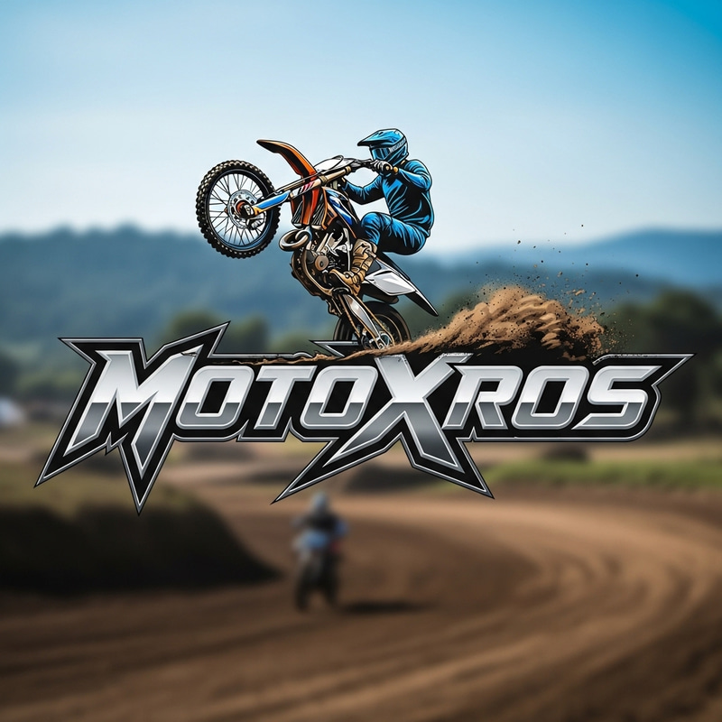 MotoXros Logo - Motorcycle Wheelie Design MotoXros Logo - Motorcycle Wheelie Design