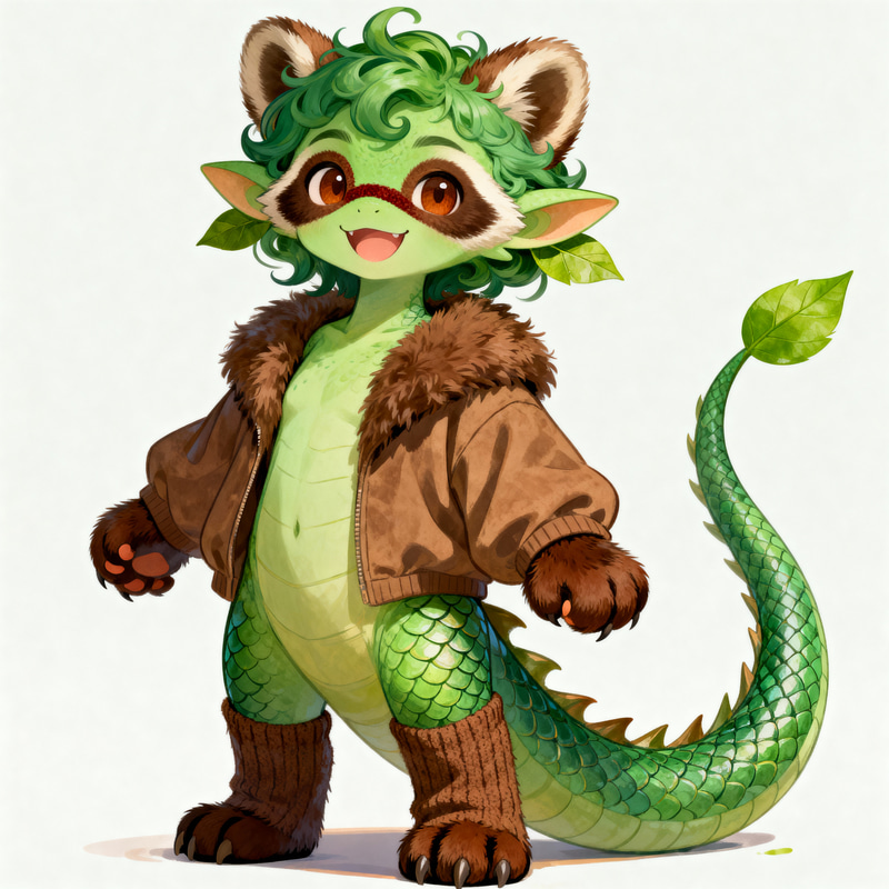 Green Human Dragon Hybrid: Unique Fantasy Creature