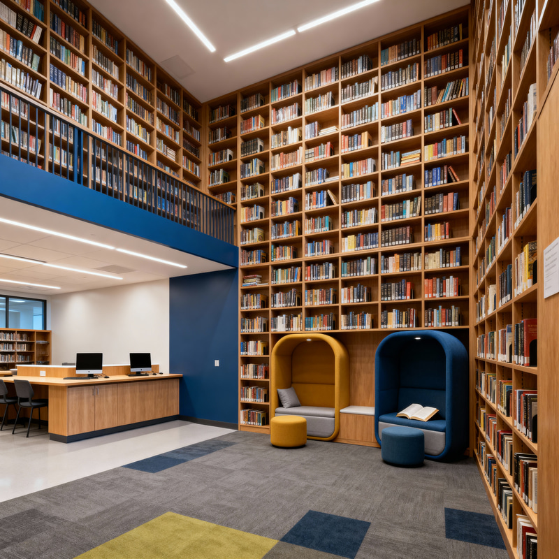 Energizing Library Space: 6M x 6M Design Inspiration Energizing Library Space: 6M x 6M Design Inspiration